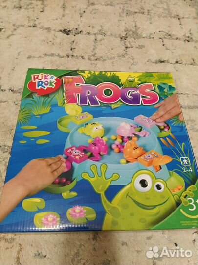 Игра накорми лягушек. Настольная игра