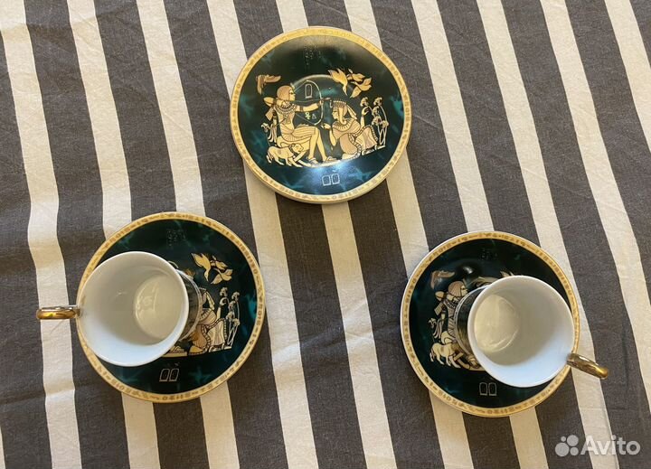 Фарфоровая египетская кофейная пара