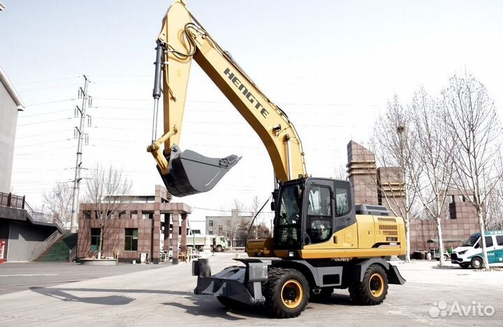 Колёсный экскаватор HENGTE HT190W, 2024