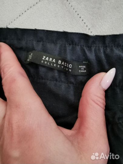 Юбка кожзам zara