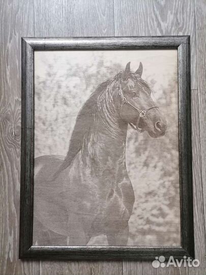 Выжженные картины. А4, А3. Пирография. Лошади