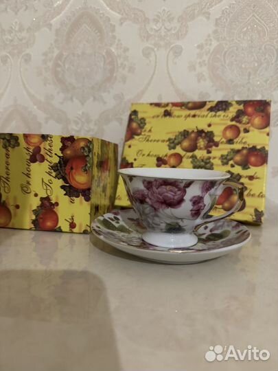 Чайная пара керамика