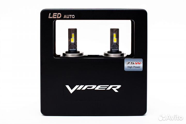 LED лампы viper 75W, 12400 Lm, 2шт. - H4