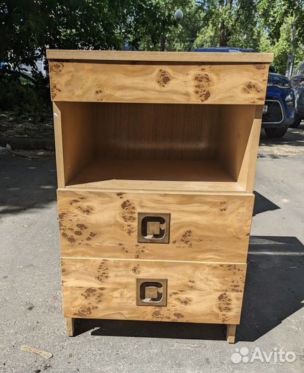 Тумба прикроватная 2 шт ретро береза СССР винтаж