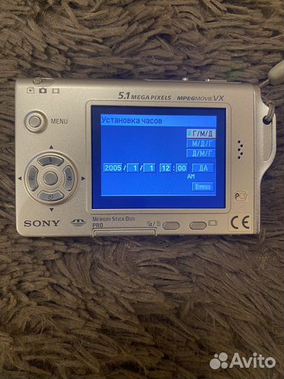 Цифровая фотокамера sony cyber-shot dsc-t7