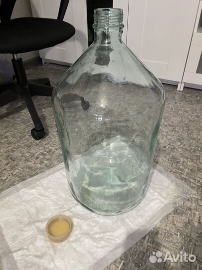 Бутылка стеклянная 20 литров