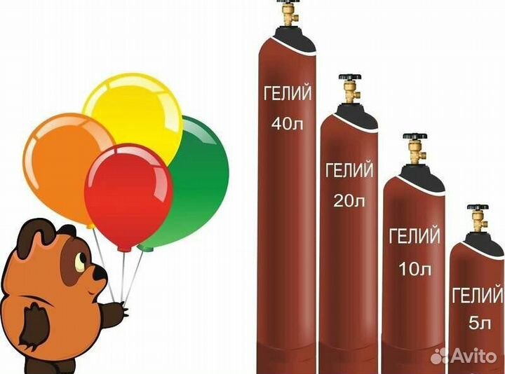Баллон с гелием для шариков купить дешево, с доставкой по Москве и МО - ЛогоШар