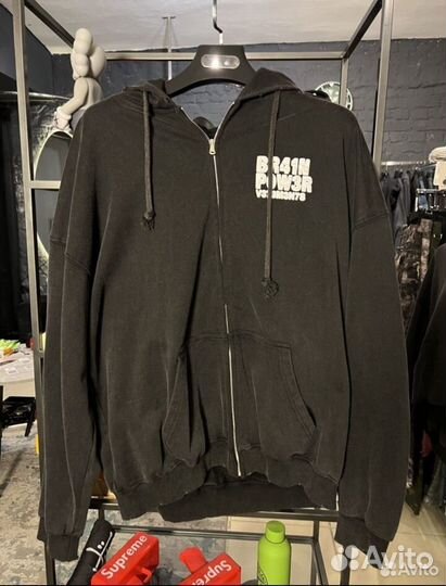 Зип худи vetements brain power