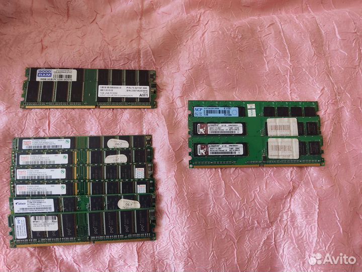 Продам память для PC и ноутбука DDR1,2,3
