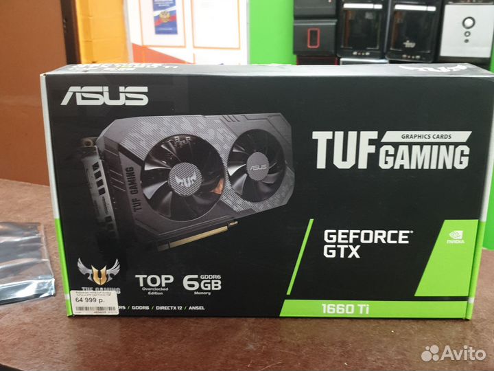 Видеокарта asus TUF Gaming GeForce GTX 1660 Ti