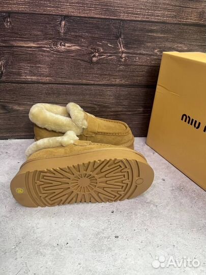 Лоферы Miu Miu зима с мехом