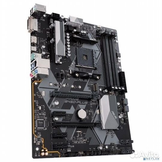 Asus prime B450-plus RTL Soc-AM4 AMD B450 4xDDR4 ATX AC97 8ch(7.1) gblan raid+DVI+HDM