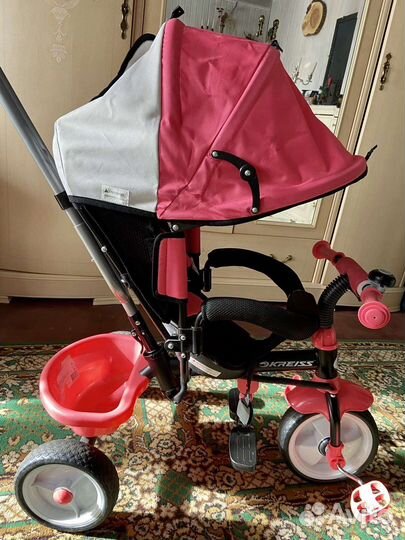 Велосипед трехколесный розовый Kreiss