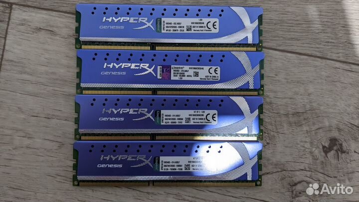 HyperX 4 гб DDR3 1866 мгц dimm CL9 KHX1866C9D3/4G