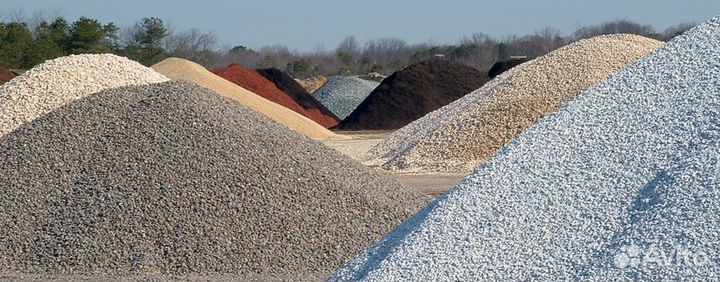 Песок, щебень, асфальтная срезка, глина