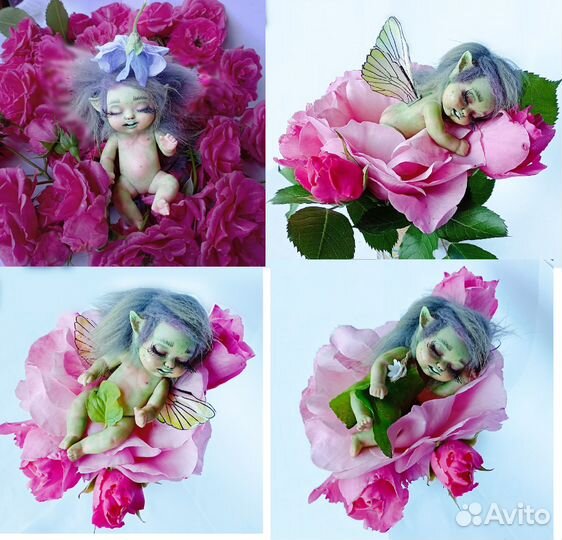 Кукла 10 см, лесной Эльфик