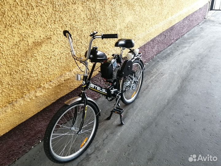 Велосипед с бензиновым мотором