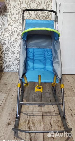 Детские утеплённые санки