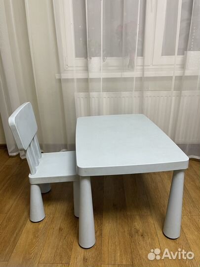 Детский стол и стул из IKEA
