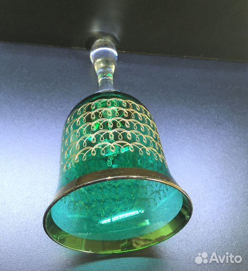 Хрусталь цветной Богемия колокольчик штраф бокал
