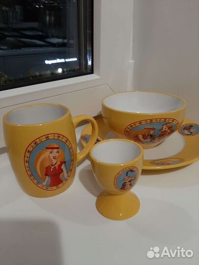 Набор детской посуды 4 предмета