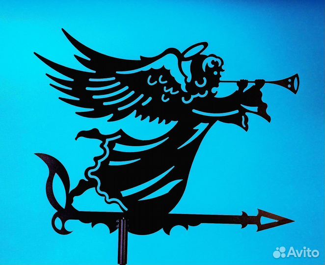 Флюгер на крышу Ангел