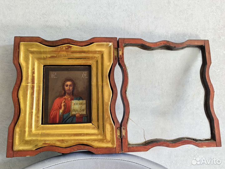 Старинная Икона Господь Вседержитель