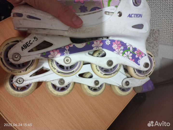 Ролики раздвижные детские 34-37