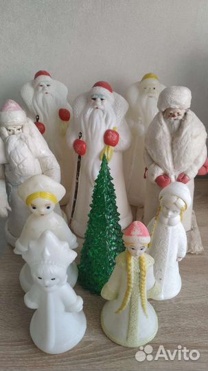 Дед мороз и снегурочка СССР елка