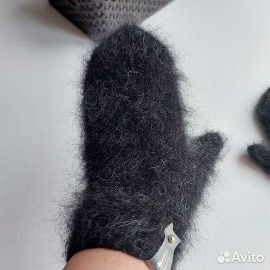 Варежки вязаные