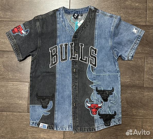 Легкая джинсовая куртка Starter Chicago Bulls XL