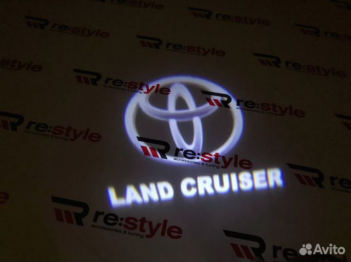Проекция Toyota с Надписью Land Cruiser PT4owg
