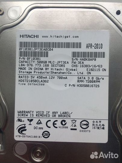 Жесткие диски HDD 3.5