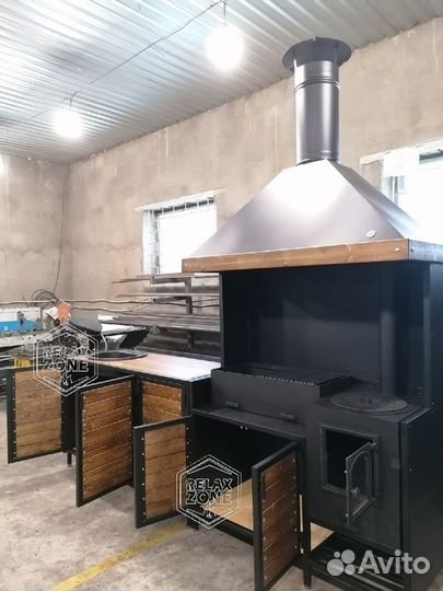 Мангал отдельно стоящий, мангальная зона