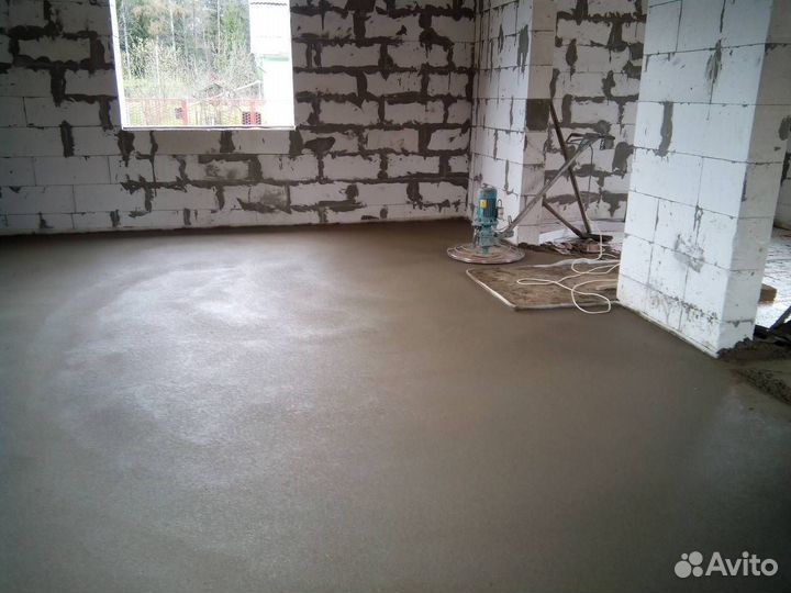 Полусухая стяжка пола Механизировананя
