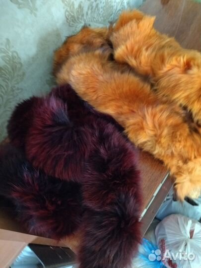 Меховой воротник песец,чернобурка