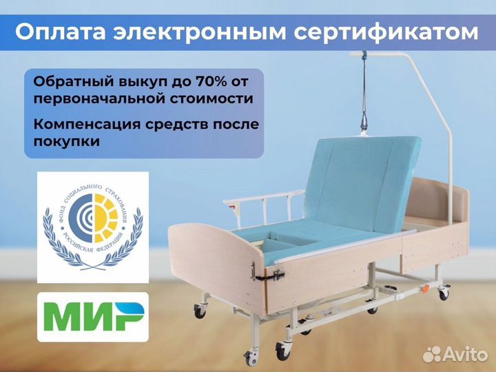 Кровать медицинская функциональная