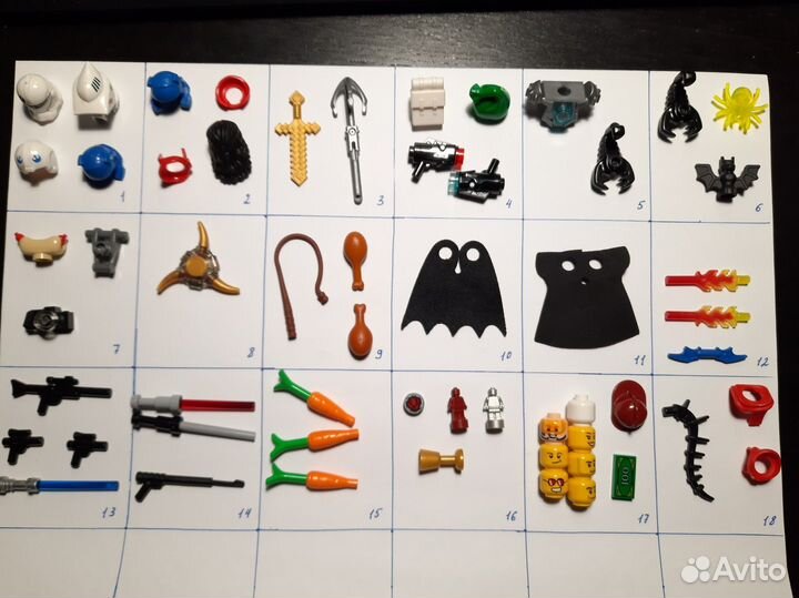 Lego фигурки, аксессуары и постройки. Оригинал