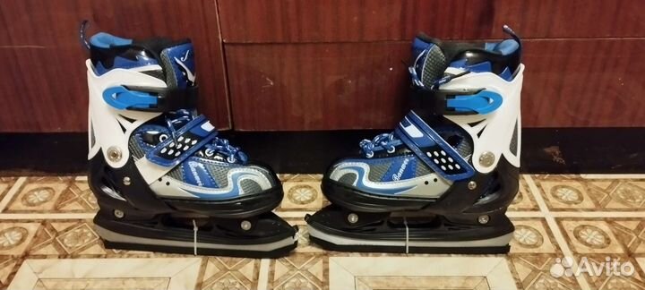 Коньки детские раздвижные новые 30-34р