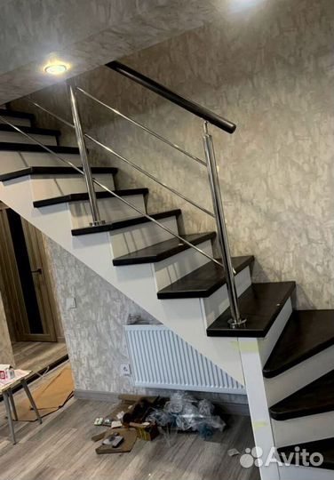 Облицовка ступеней породами дерева