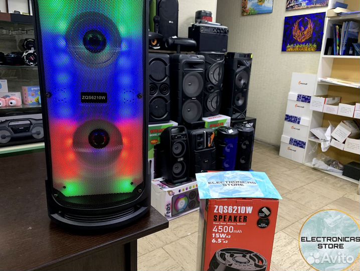 Портативная Колонка ZQS-6210 65 см v.8