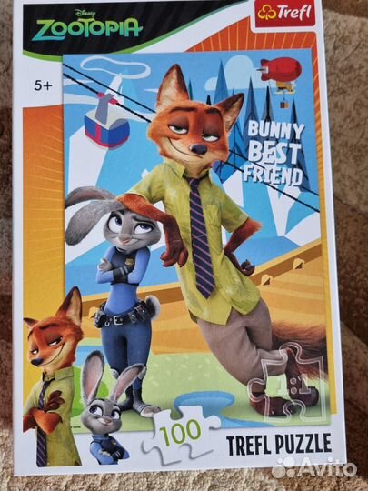 Пазлы trefl 5штук