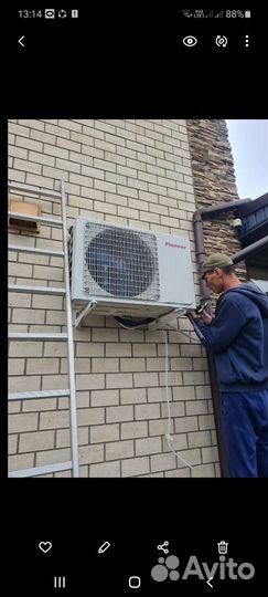 Прокладка трасс, установка кондиционеров