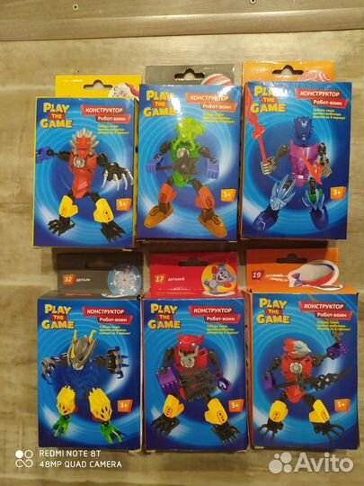 Конструкторы Роботы-воины (аналог lego bionicle)