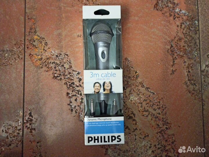 Микрофон динамический philips sbc новый