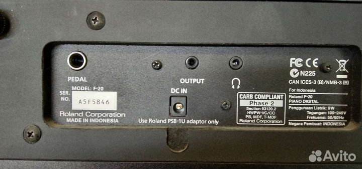 Цифровое пианино roland f-20