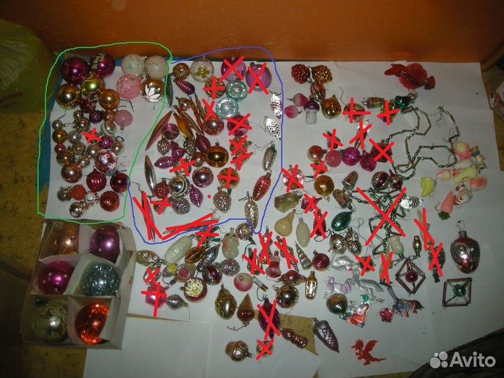 Елочные игрушки стеклянные СССР №2 самовывоз