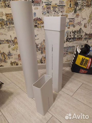 Короб пластиковый для вентиляции вытяжки