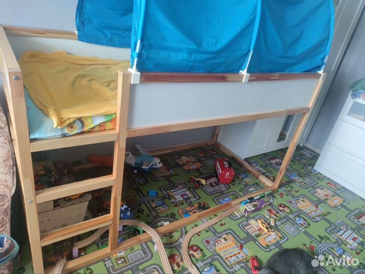 Кровать IKEA kura с матрасом