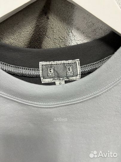 Лонгслив от Cav Empt с серыми вставками оверсайз